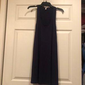 Popana Small -Navy Cotton Racerback Midi Dress